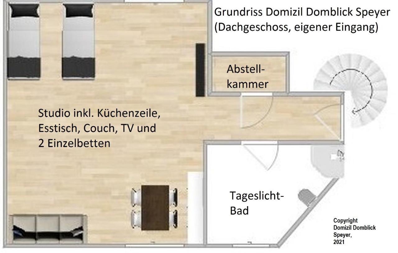 Domizil Domblick Speyer City, Garage, 50M2 Экстерьер фото